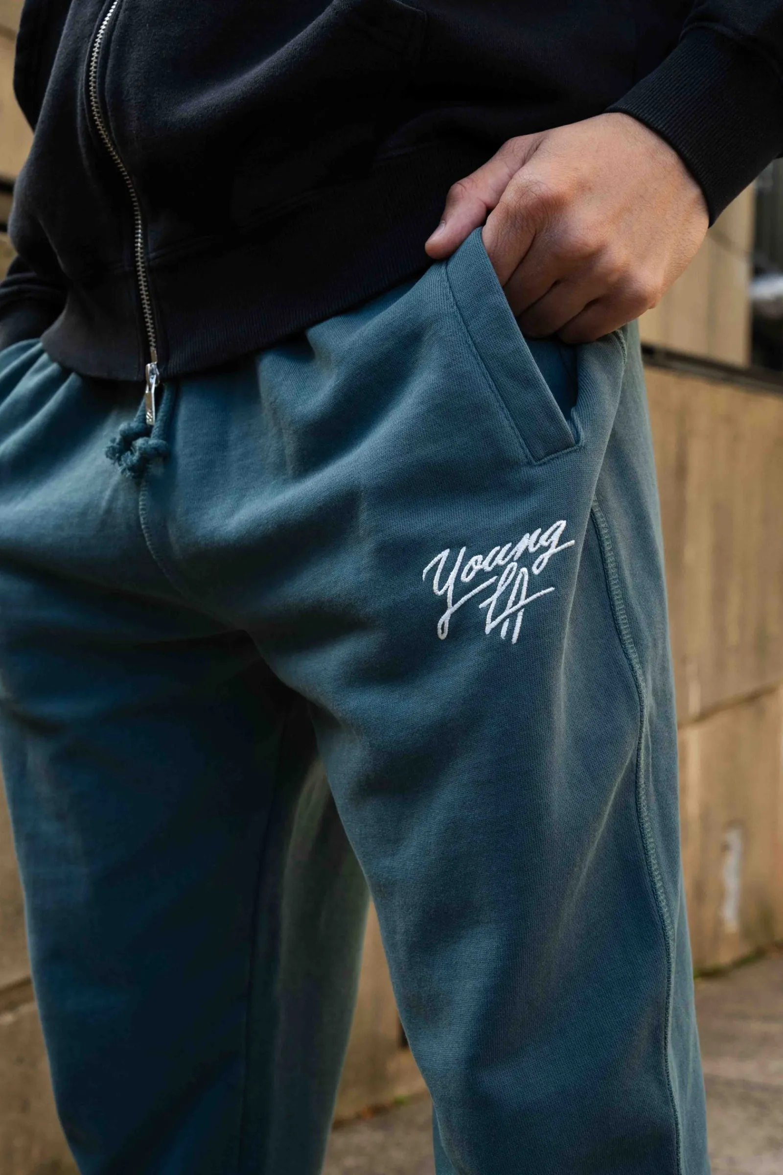 Joggers<Youngla 232-Legacy Joggers Black Wash|Beige Wash|Grey Wash|Sky Blue Wash