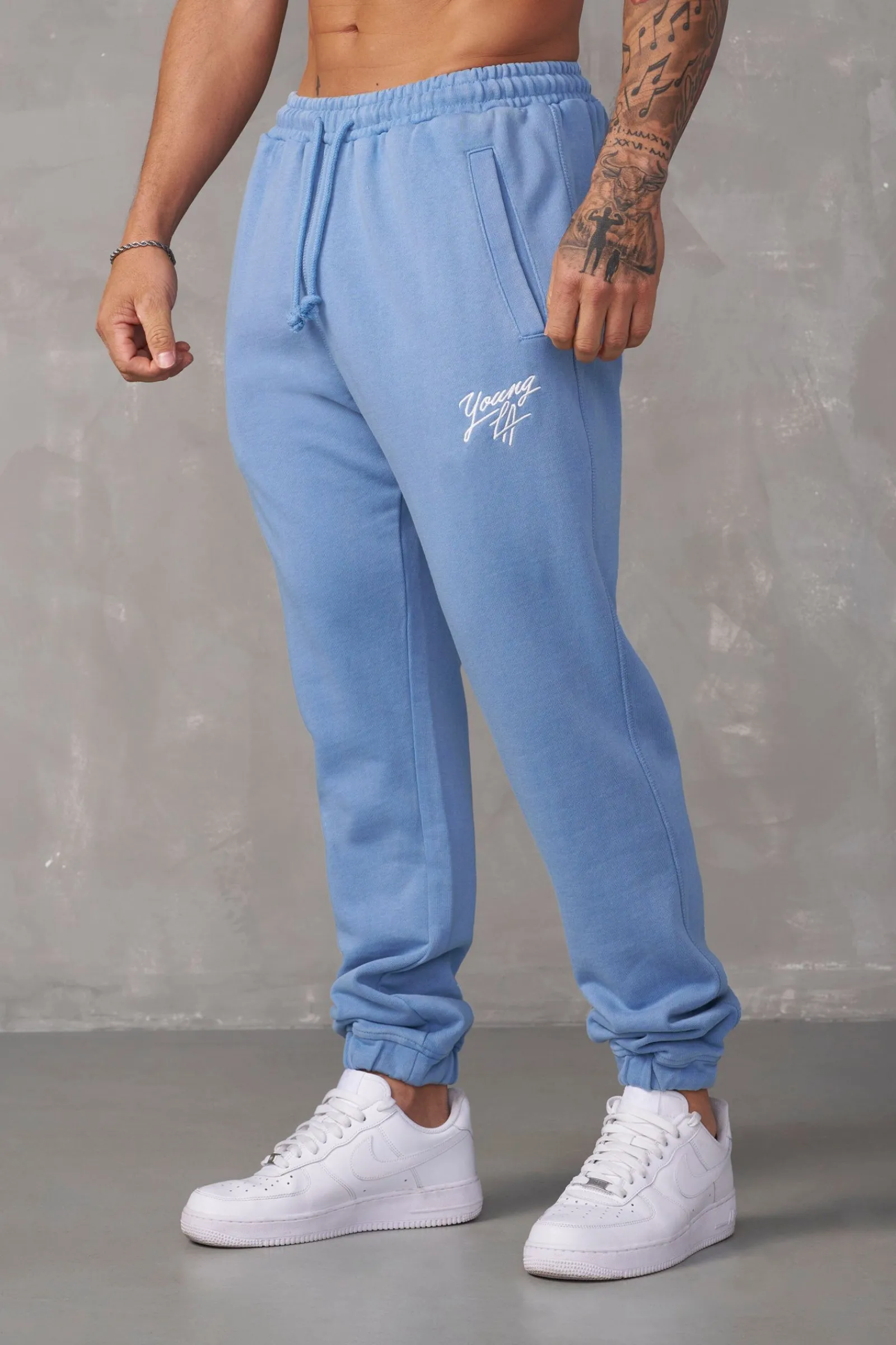 Joggers<Youngla 232-Legacy Joggers Black Wash|Beige Wash|Grey Wash|Sky Blue Wash