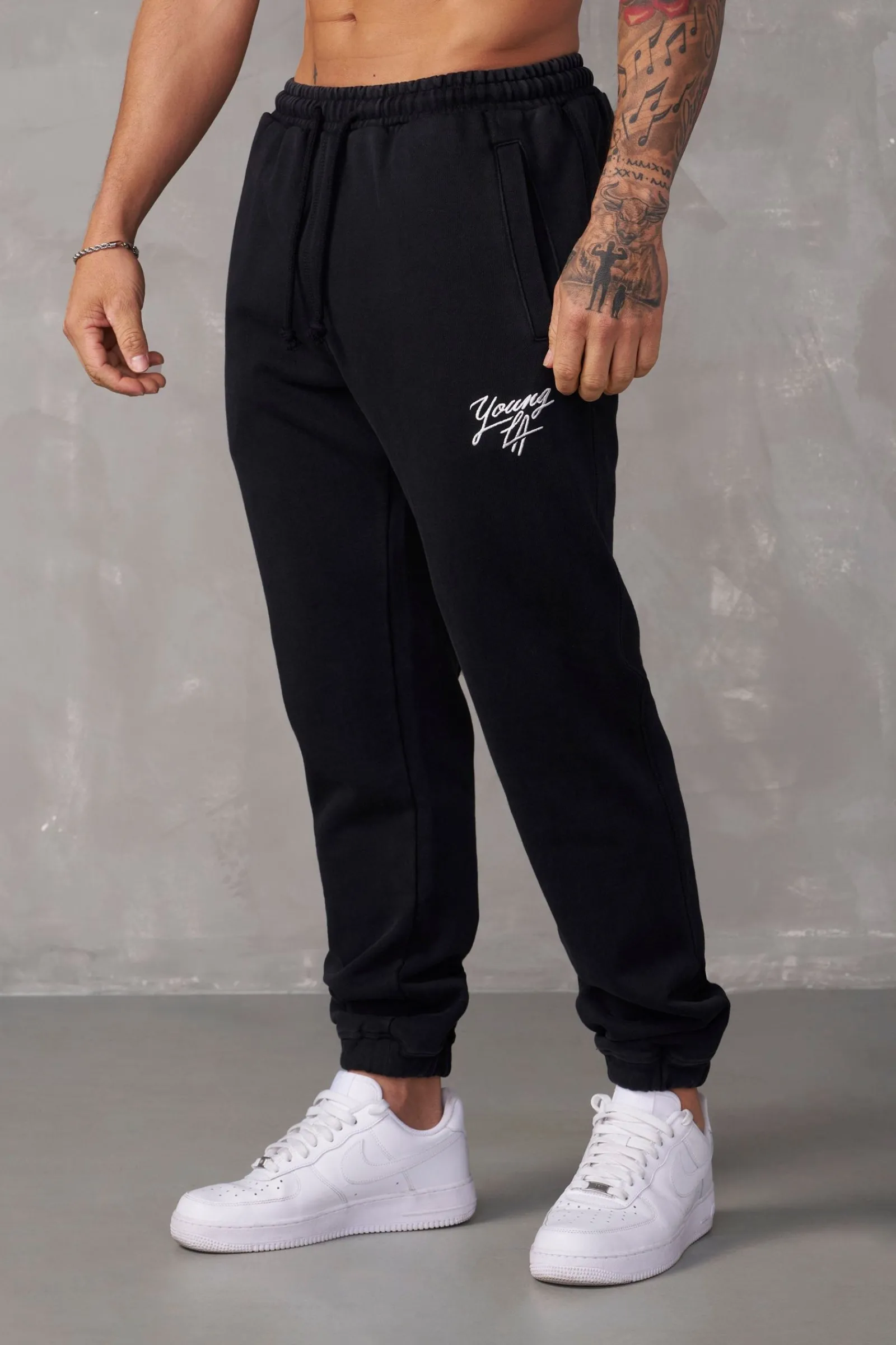 Joggers<Youngla 232-Legacy Joggers Black Wash|Beige Wash|Grey Wash|Sky Blue Wash