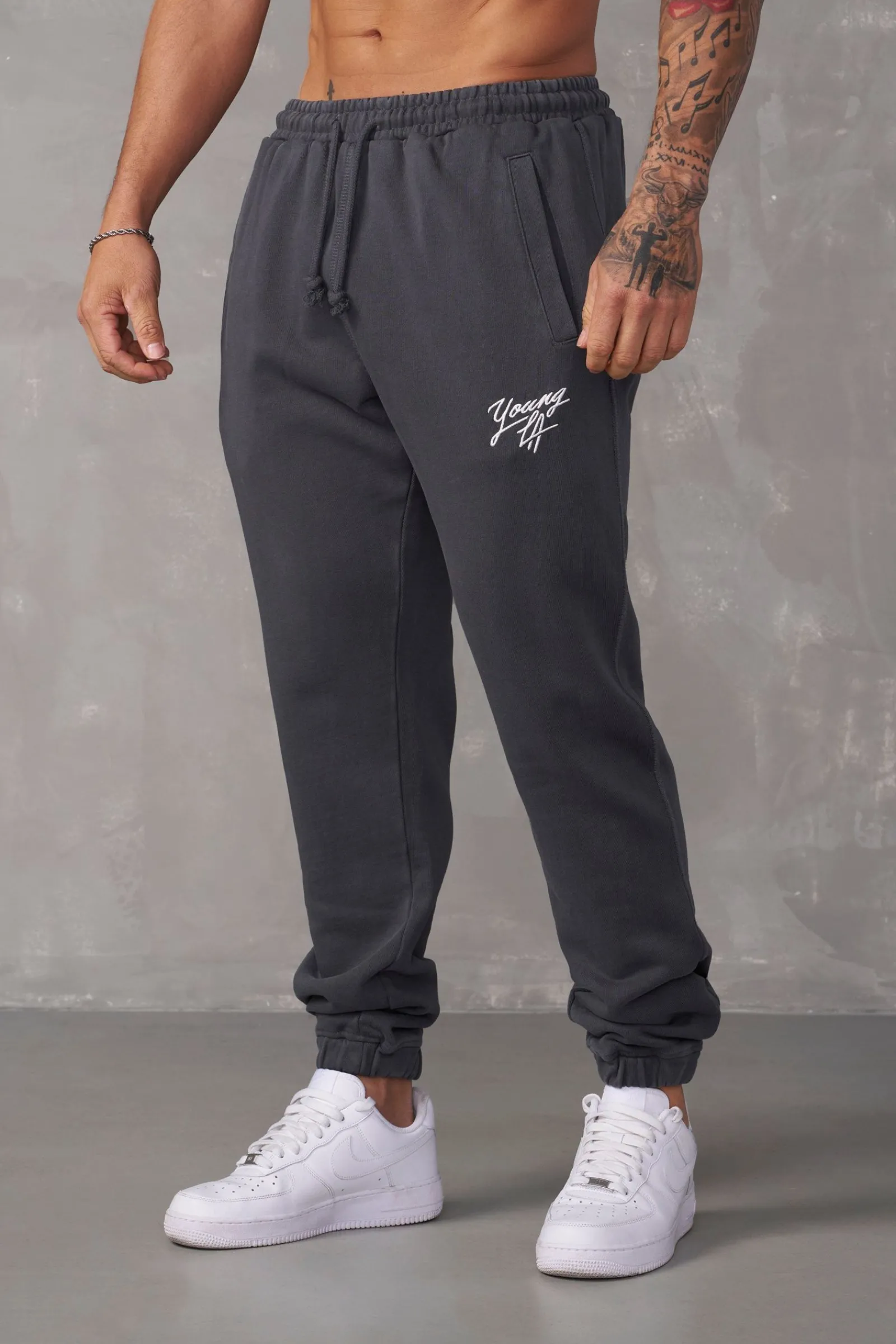 Joggers<Youngla 232-Legacy Joggers Black Wash|Beige Wash|Grey Wash|Sky Blue Wash