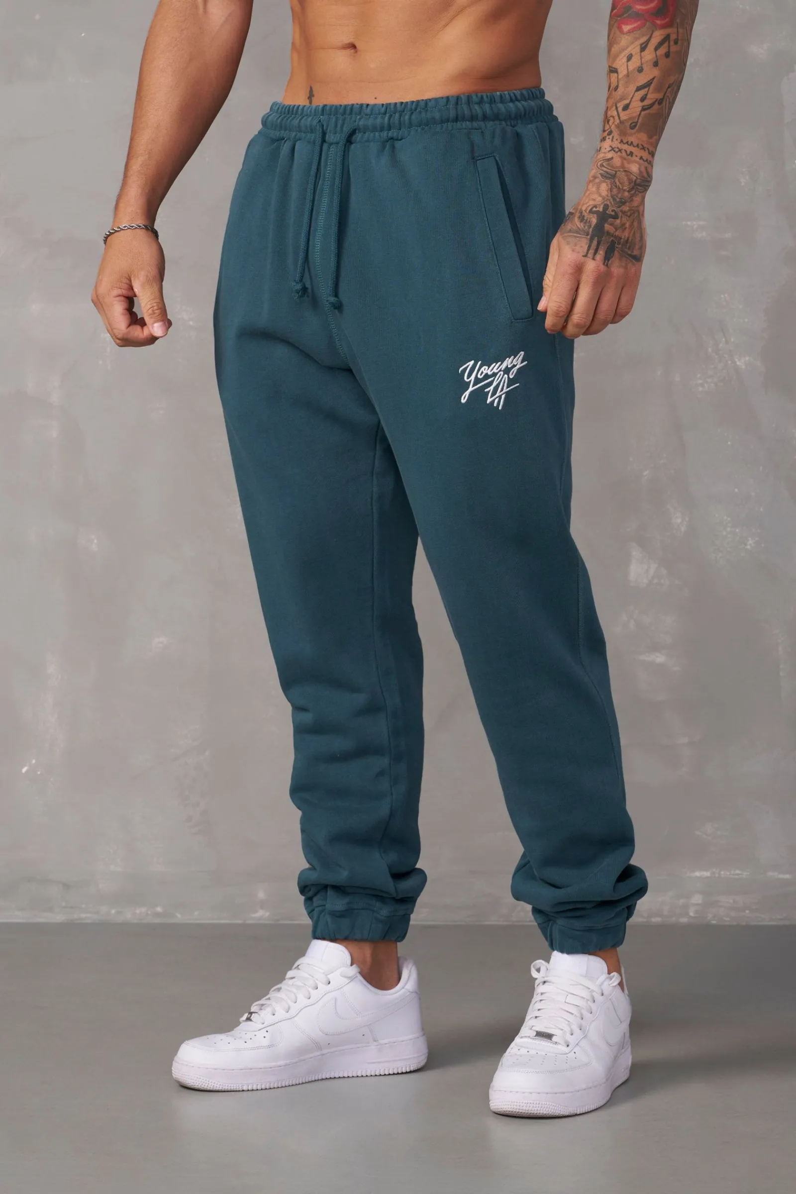 Joggers<Youngla 232-Legacy Joggers Black Wash|Beige Wash|Grey Wash|Sky Blue Wash