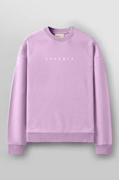 Outerwear<Youngla 5099-Love Sets-Crewnecks Black Wash|Beige Wash|Grey Wash|Lavender Wash