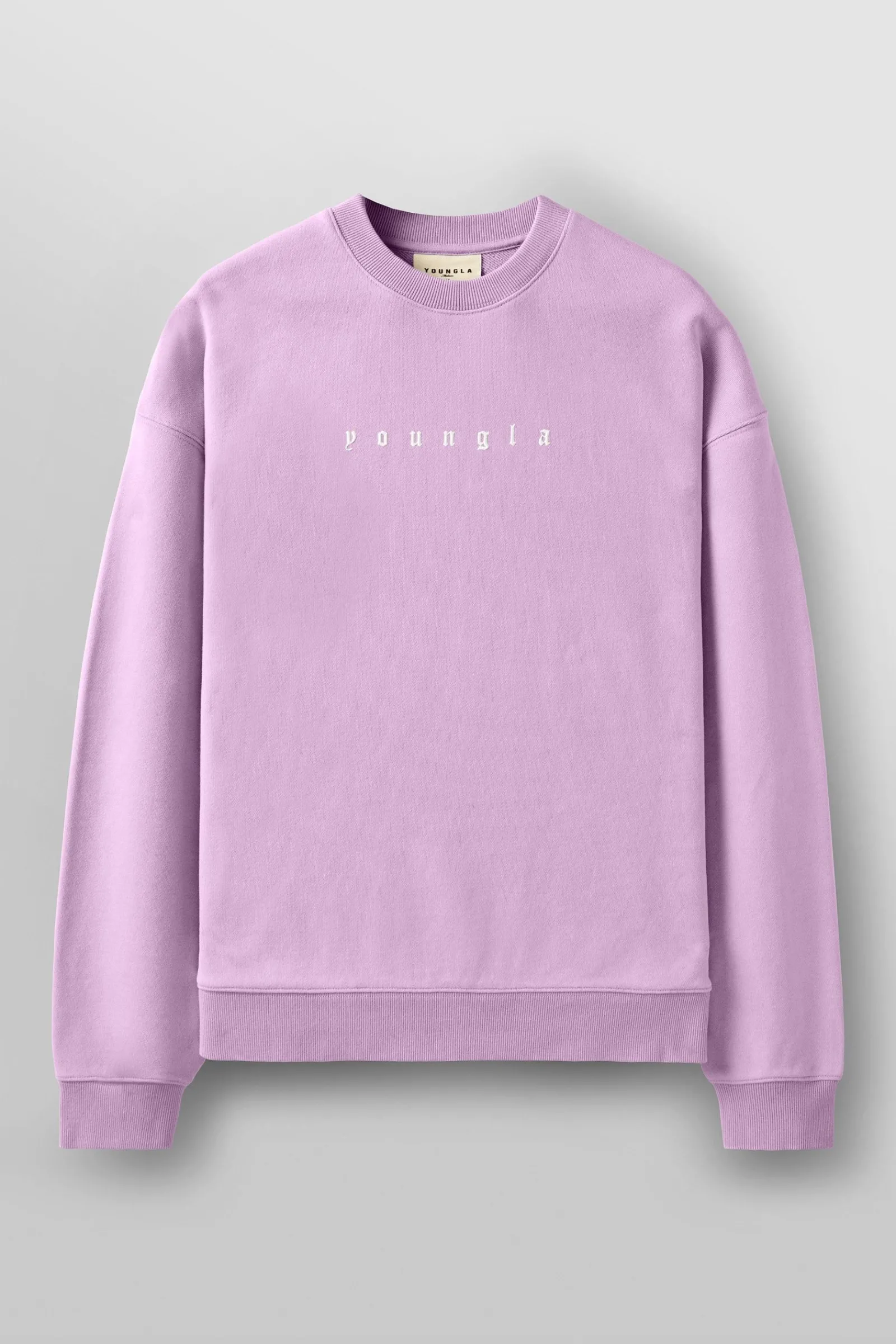 Outerwear<Youngla 5099-Love Sets-Crewnecks Black Wash|Beige Wash|Grey Wash|Lavender Wash
