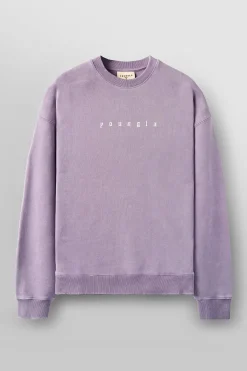 Outerwear<Youngla 5099-Love Sets-Crewnecks Black Wash|Beige Wash|Grey Wash|Lavender Wash