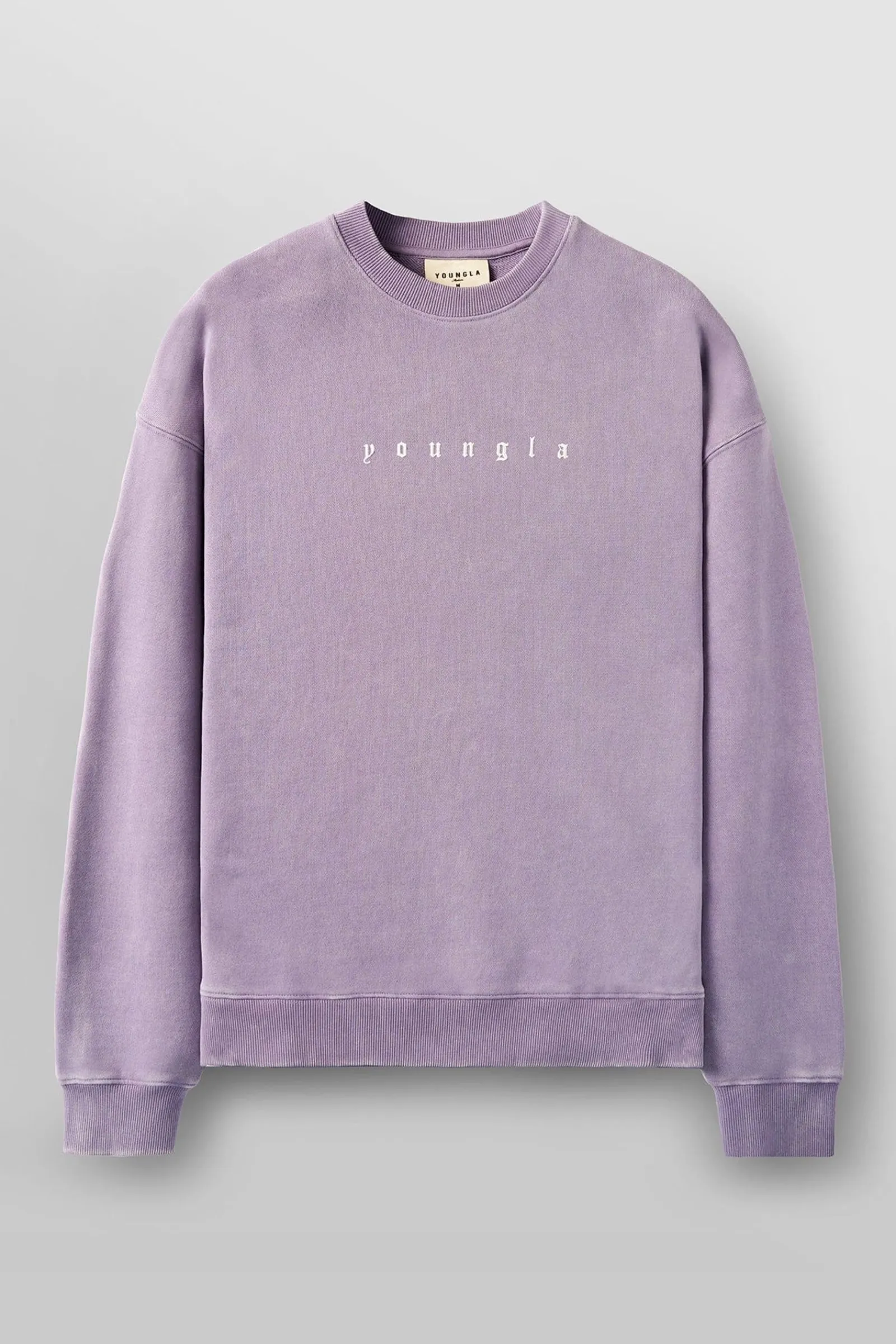 Outerwear<Youngla 5099-Love Sets-Crewnecks Black Wash|Beige Wash|Grey Wash|Lavender Wash