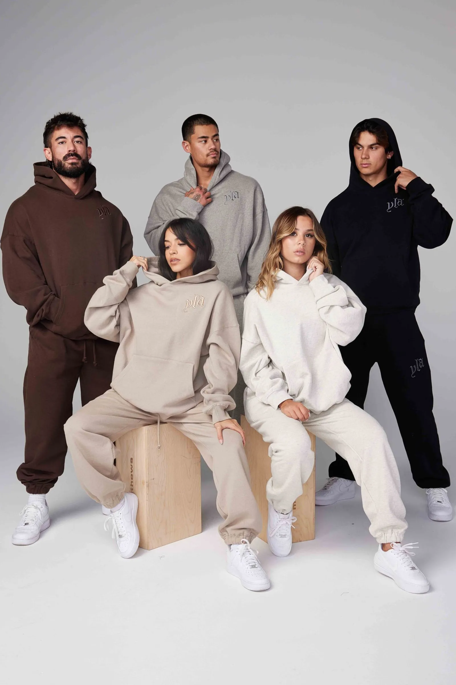 Outerwear<Youngla 522-Marshmallow Hoodies Black|Brown|Desert Tan|Heather Grey