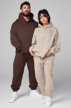 Outerwear<Youngla 522-Marshmallow Hoodies Black|Brown|Desert Tan|Heather Grey