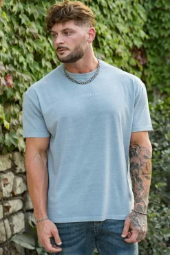 Shirts<Youngla 472-Mellow Logo Tees Black Wash|Cream Wash|Coal Wash|Dusty Pink Wash