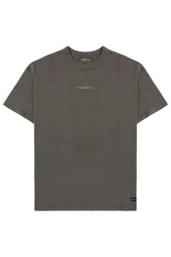 Shirts<Youngla 472-Mellow Logo Tees Black Wash|Cream Wash|Coal Wash|Dusty Pink Wash