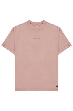 Shirts<Youngla 472-Mellow Logo Tees Black Wash|Cream Wash|Coal Wash|Dusty Pink Wash