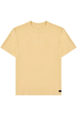 Shirts<Youngla 472-Mellow Logo Tees Black Wash|Cream Wash|Coal Wash|Dusty Pink Wash