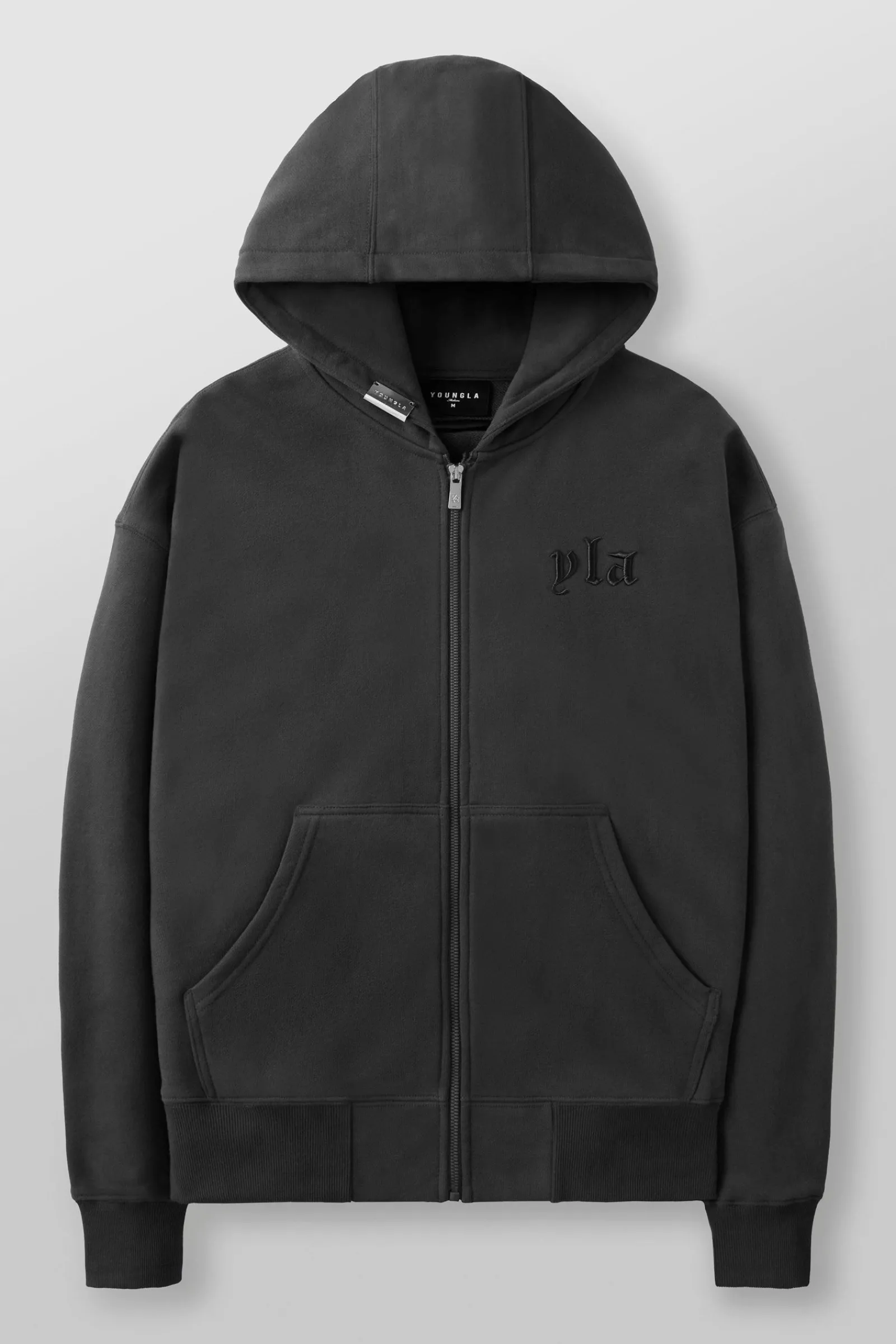 Outerwear<Youngla 5066-Metal Zip-Up Black|Beige|Charcoal|Pure White