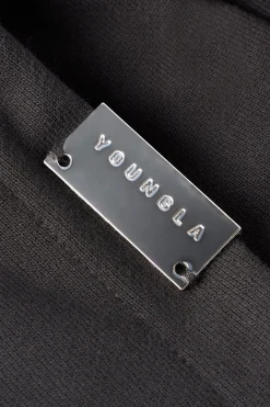 Outerwear<Youngla 5066-Metal Zip-Up Black|Beige|Charcoal|Pure White