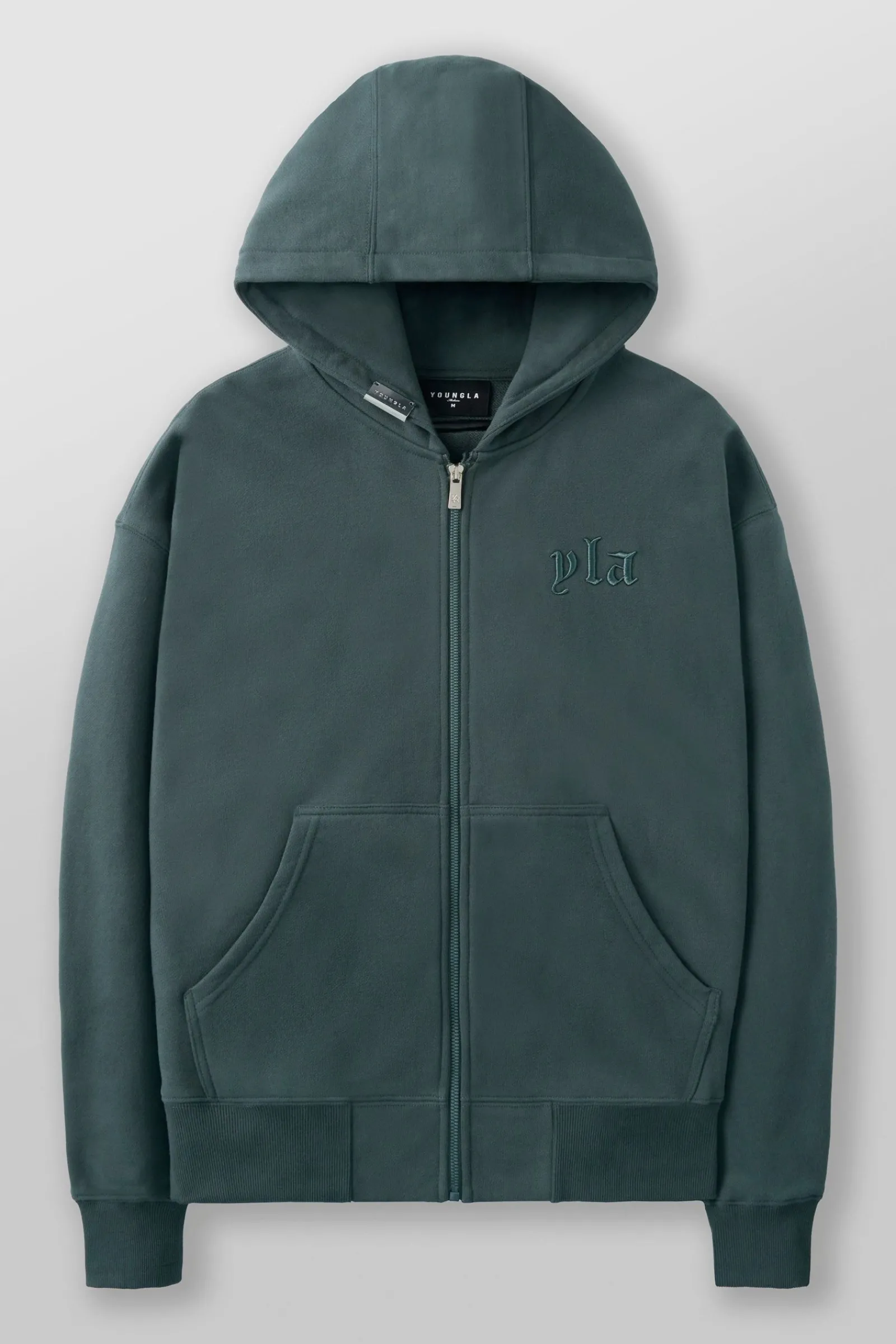 Outerwear<Youngla 5066-Metal Zip-Up Black|Beige|Charcoal|Pure White