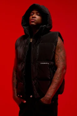 Outerwear<Youngla 528-Midnight Puffer Vest