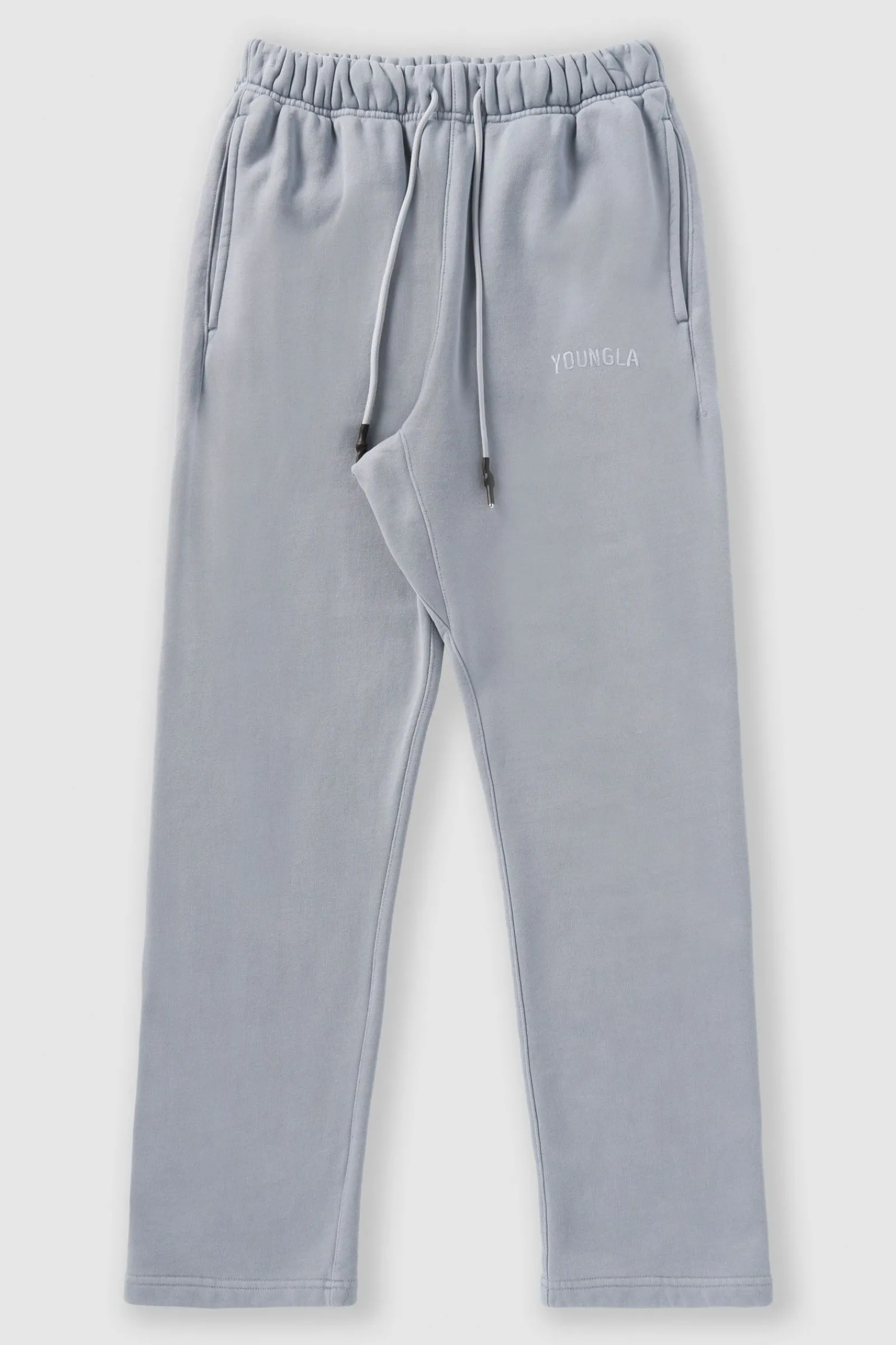 Joggers<Youngla 2078-Minimal No Cuff Joggers Black Wash|Burgundy Wash|Coal Wash|Sky Blue Wash