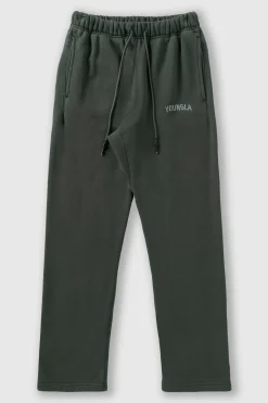 Joggers<Youngla 2078-Minimal No Cuff Joggers Black Wash|Burgundy Wash|Coal Wash|Sky Blue Wash
