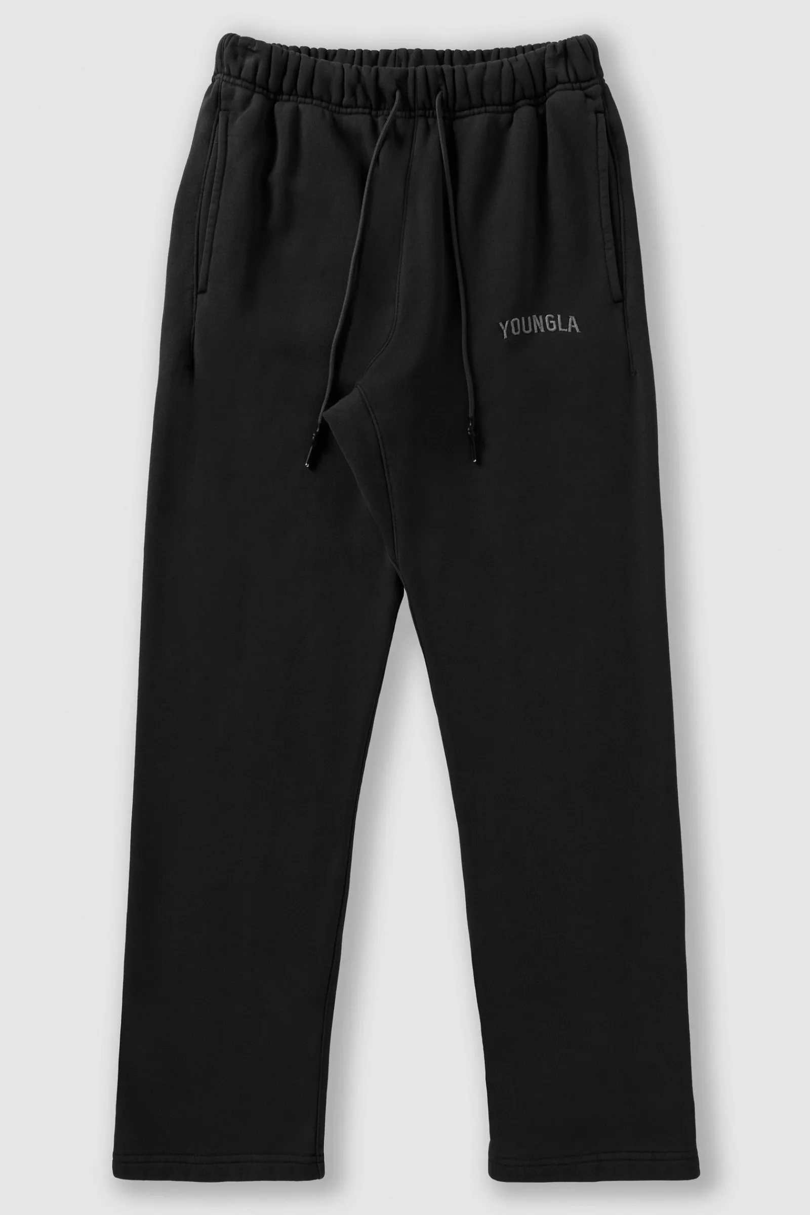 Joggers<Youngla 2078-Minimal No Cuff Joggers Black Wash|Burgundy Wash|Coal Wash|Sky Blue Wash