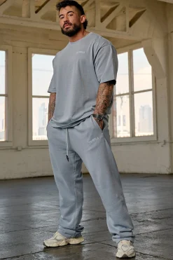Joggers<Youngla 2078-Minimal No Cuff Joggers Black Wash|Burgundy Wash|Coal Wash|Sky Blue Wash
