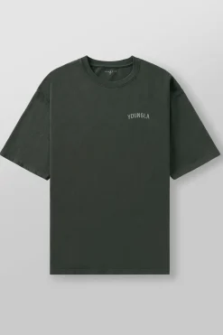 Shirts<Youngla 4017-Minimal Tees Black Wash|Burgundy Wash|Coal Wash|Sky Blue Wash