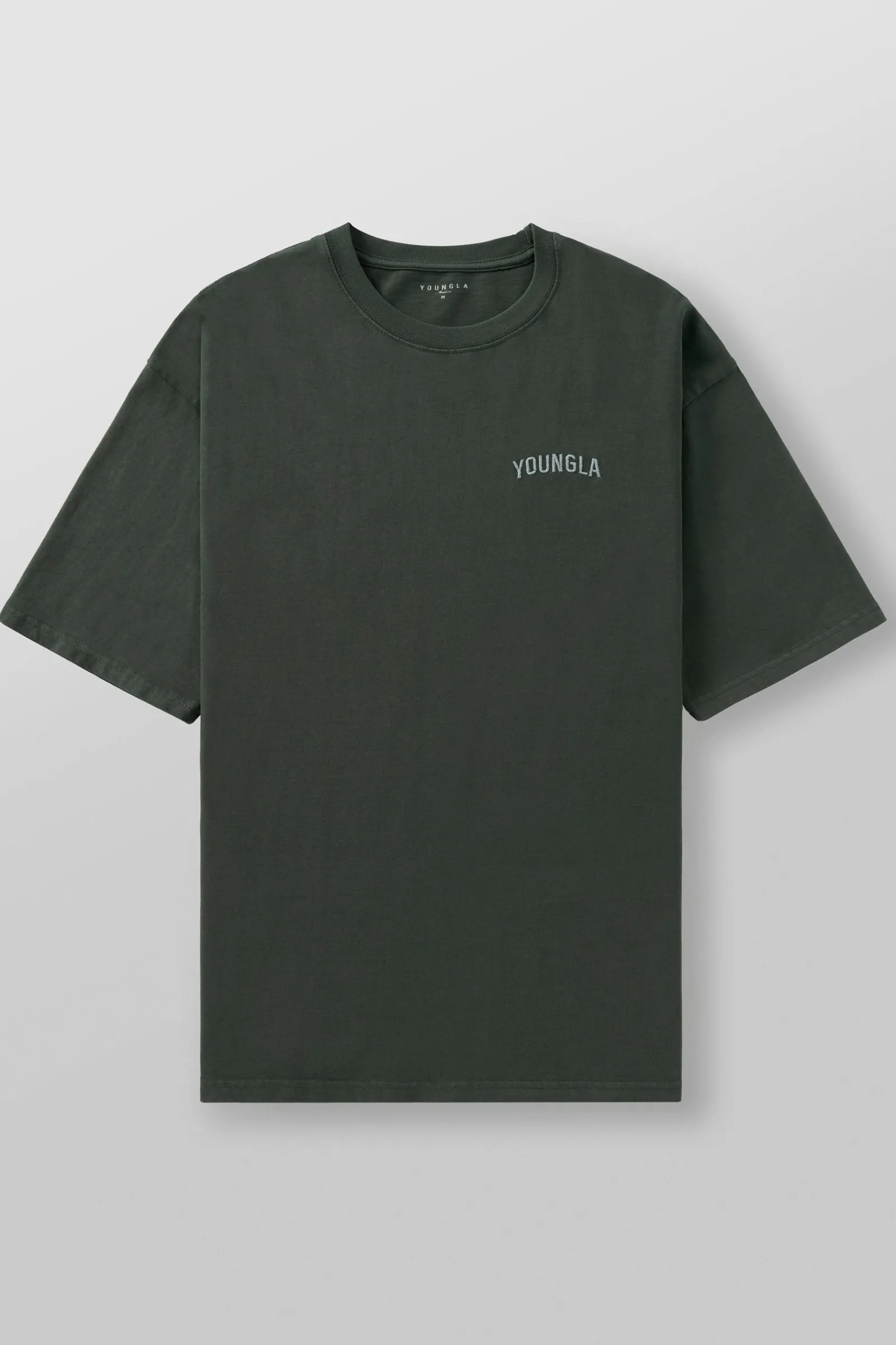 Shirts<Youngla 4017-Minimal Tees Black Wash|Burgundy Wash|Coal Wash|Sky Blue Wash
