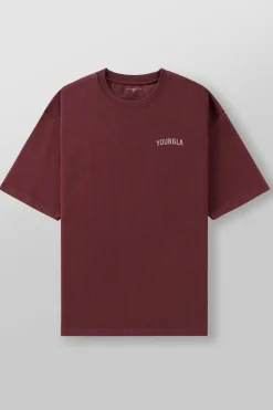 Shirts<Youngla 4017-Minimal Tees Black Wash|Burgundy Wash|Coal Wash|Sky Blue Wash