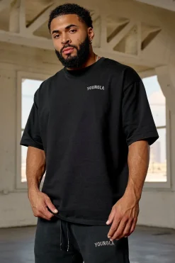 Shirts<Youngla 4017-Minimal Tees Black Wash|Burgundy Wash|Coal Wash|Sky Blue Wash