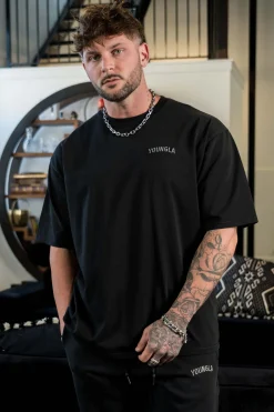 Shirts<Youngla 4017-Minimal Tees Black Wash|Burgundy Wash|Coal Wash|Sky Blue Wash