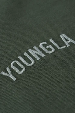 Shirts<Youngla 4017-Minimal Tees Black Wash|Burgundy Wash|Coal Wash|Sky Blue Wash