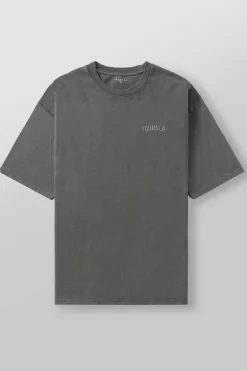 Shirts<Youngla 4017-Minimal Tees Black Wash|Burgundy Wash|Coal Wash|Sky Blue Wash