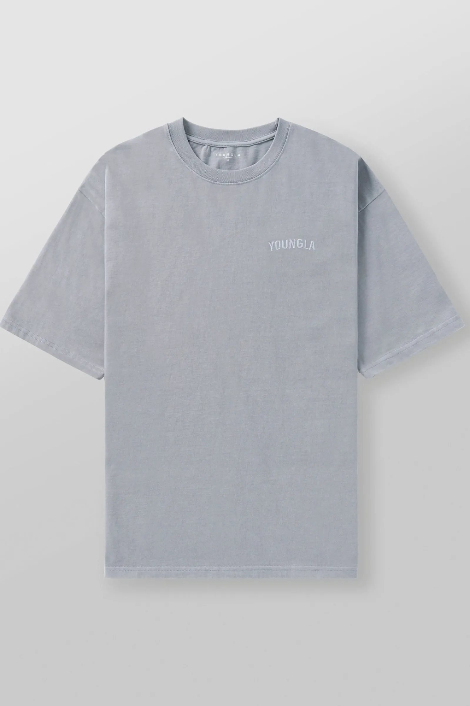 Shirts<Youngla 4017-Minimal Tees Black Wash|Burgundy Wash|Coal Wash|Sky Blue Wash