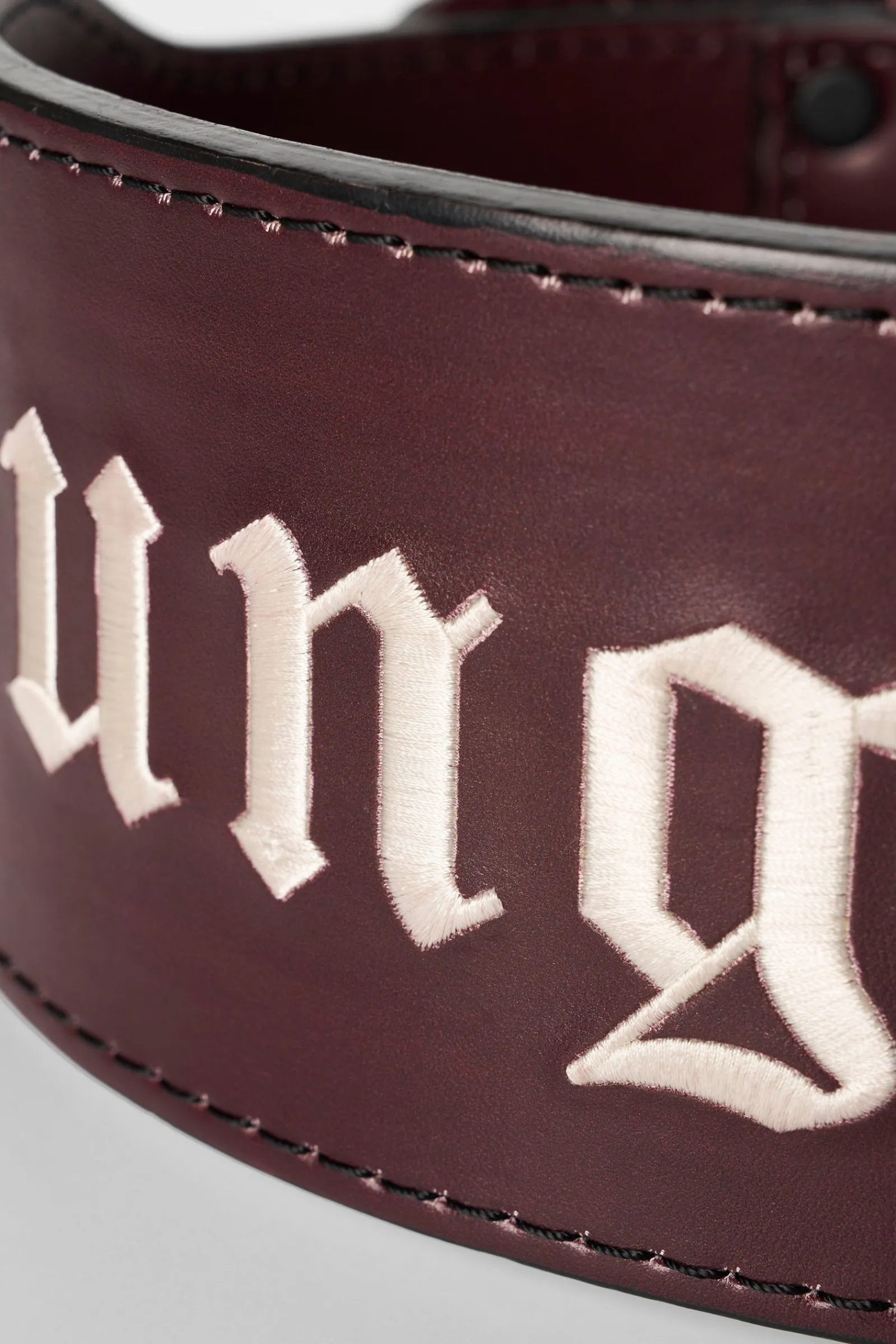 Accessories<Youngla 902-8Mm Leather Belts Black|Dark Burgundy|Off-White