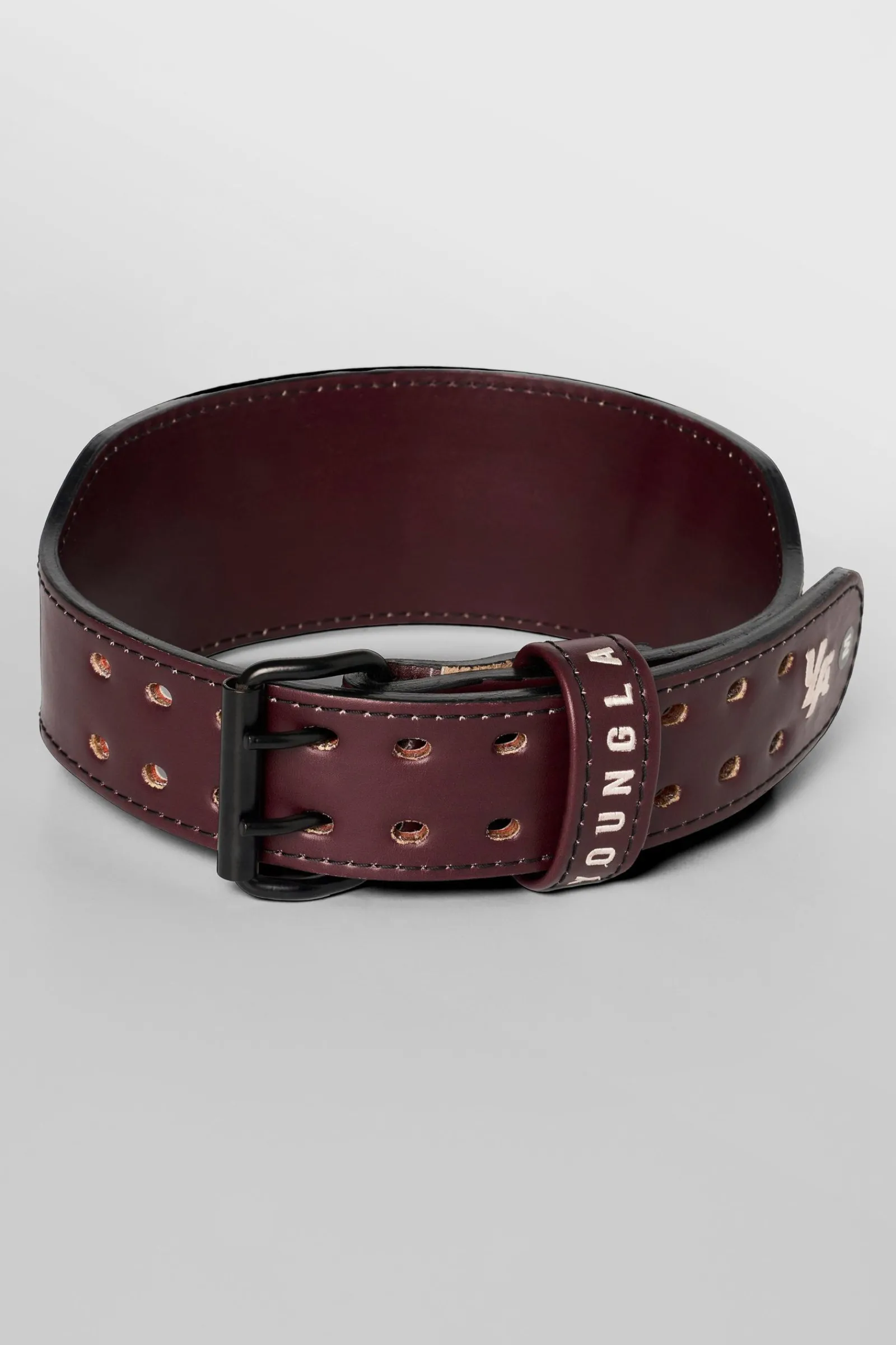 Accessories<Youngla 902-8Mm Leather Belts Black|Dark Burgundy|Off-White