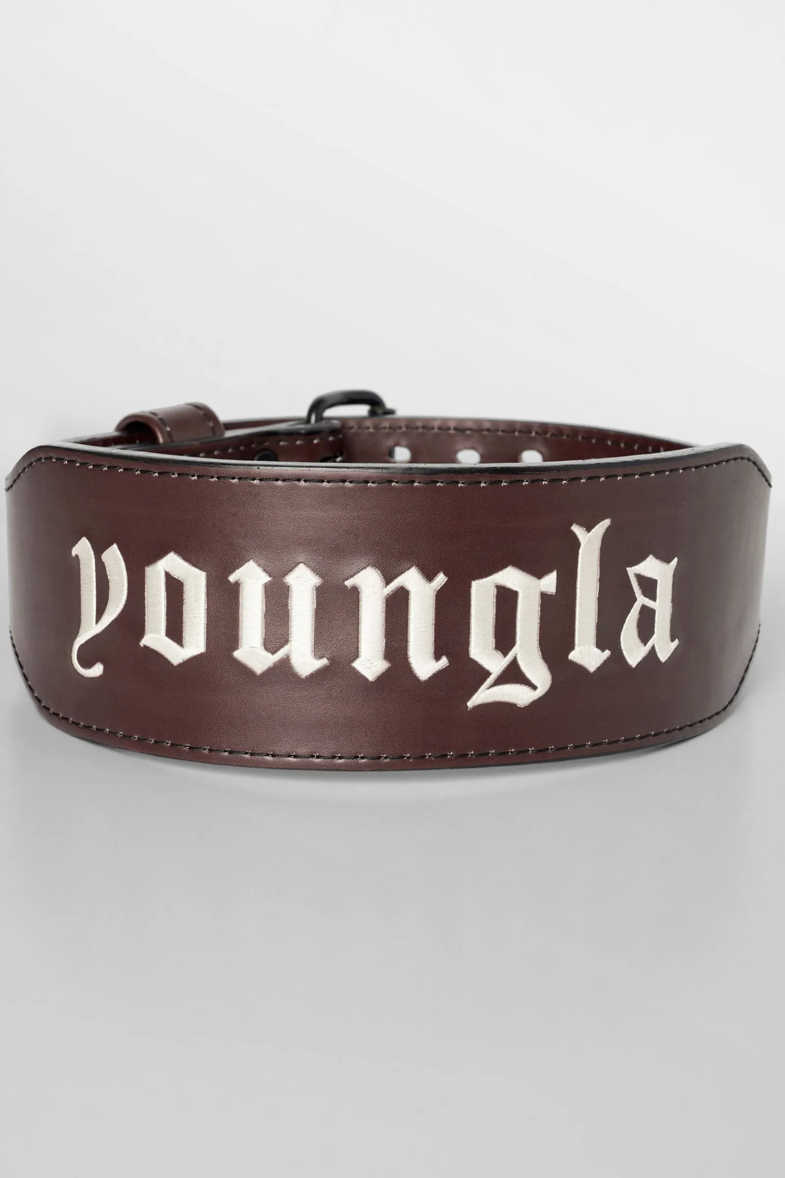 Accessories<Youngla 902-8Mm Leather Belts Black|Dark Burgundy|Off-White