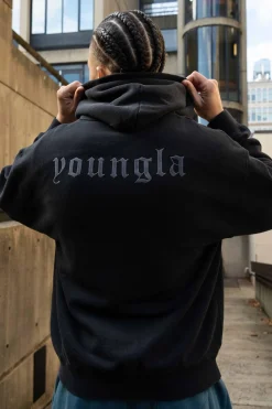 Outerwear<Youngla 514-Monarch Zip-Up Hoodie 2.0 Black Wash|Lavender Wash|Plum Burgundy Wash|Purple Grey