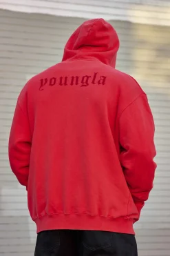Outerwear<Youngla 514-Monarch Zip-Up Hoodie 2.0 Black Wash|Lavender Wash|Plum Burgundy Wash|Purple Grey