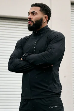 Outerwear<Youngla 5052-Morning Run Zip-Up Black|Deep Teal|Grey|Sky Blue