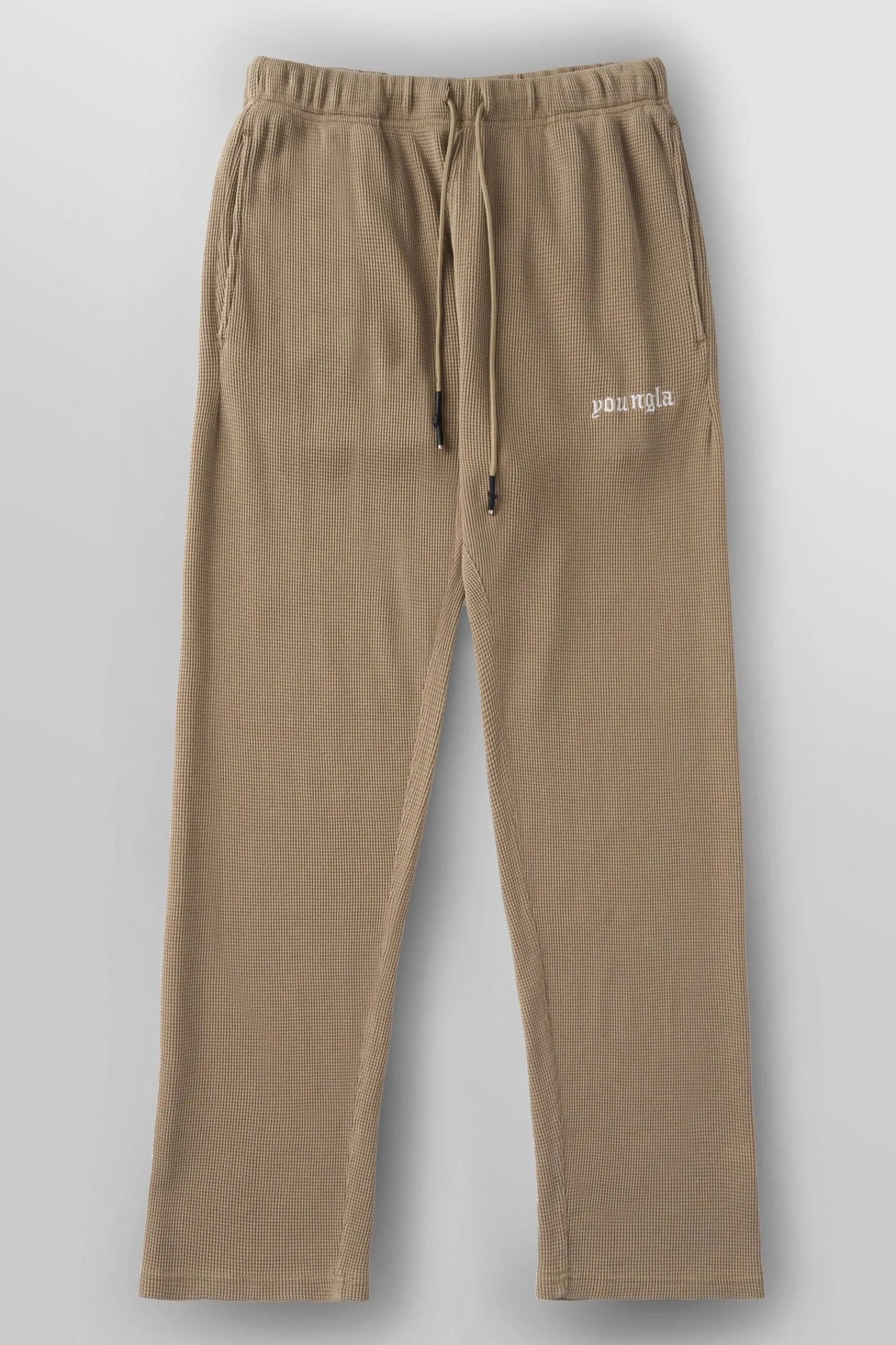 Joggers<Youngla 230-No Cuff Thermal Pants Black|Beige Wash|Brown|Heather Grey