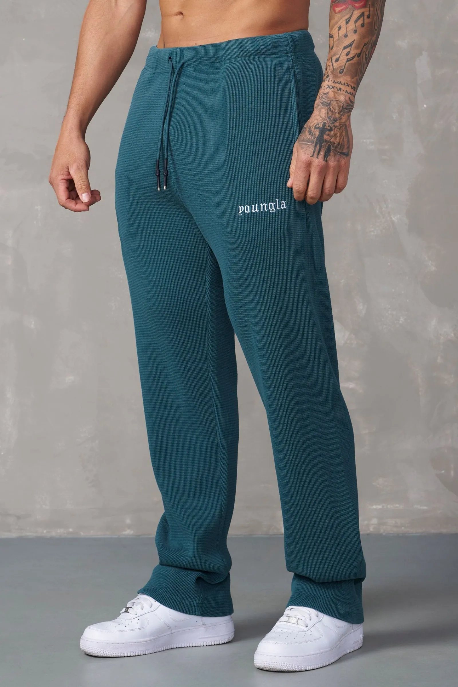Joggers<Youngla 230-No Cuff Thermal Pants Black|Beige Wash|Brown|Heather Grey
