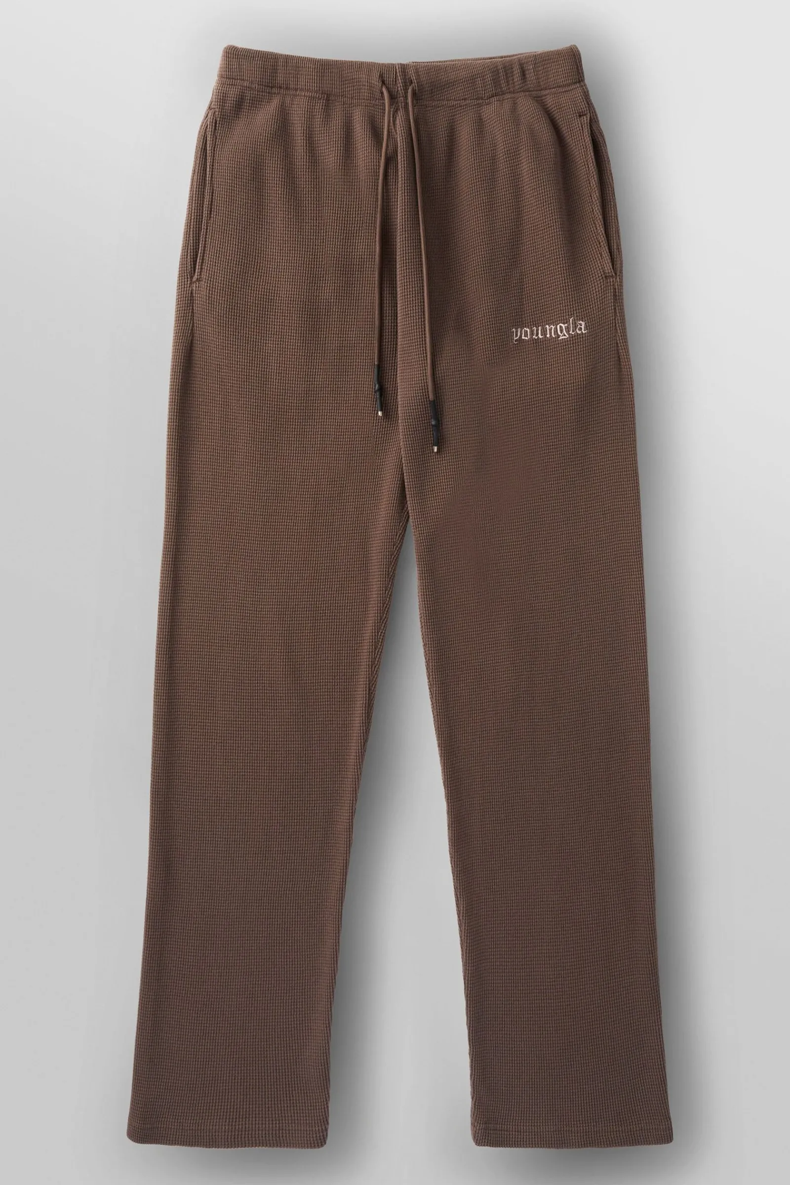 Joggers<Youngla 230-No Cuff Thermal Pants Black|Beige Wash|Brown|Heather Grey