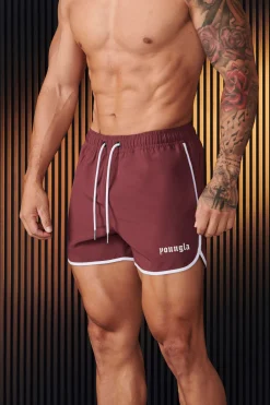 Shorts<Youngla 125-Olympic Shorts Black|Burgundy|Carolina Blue|Grey