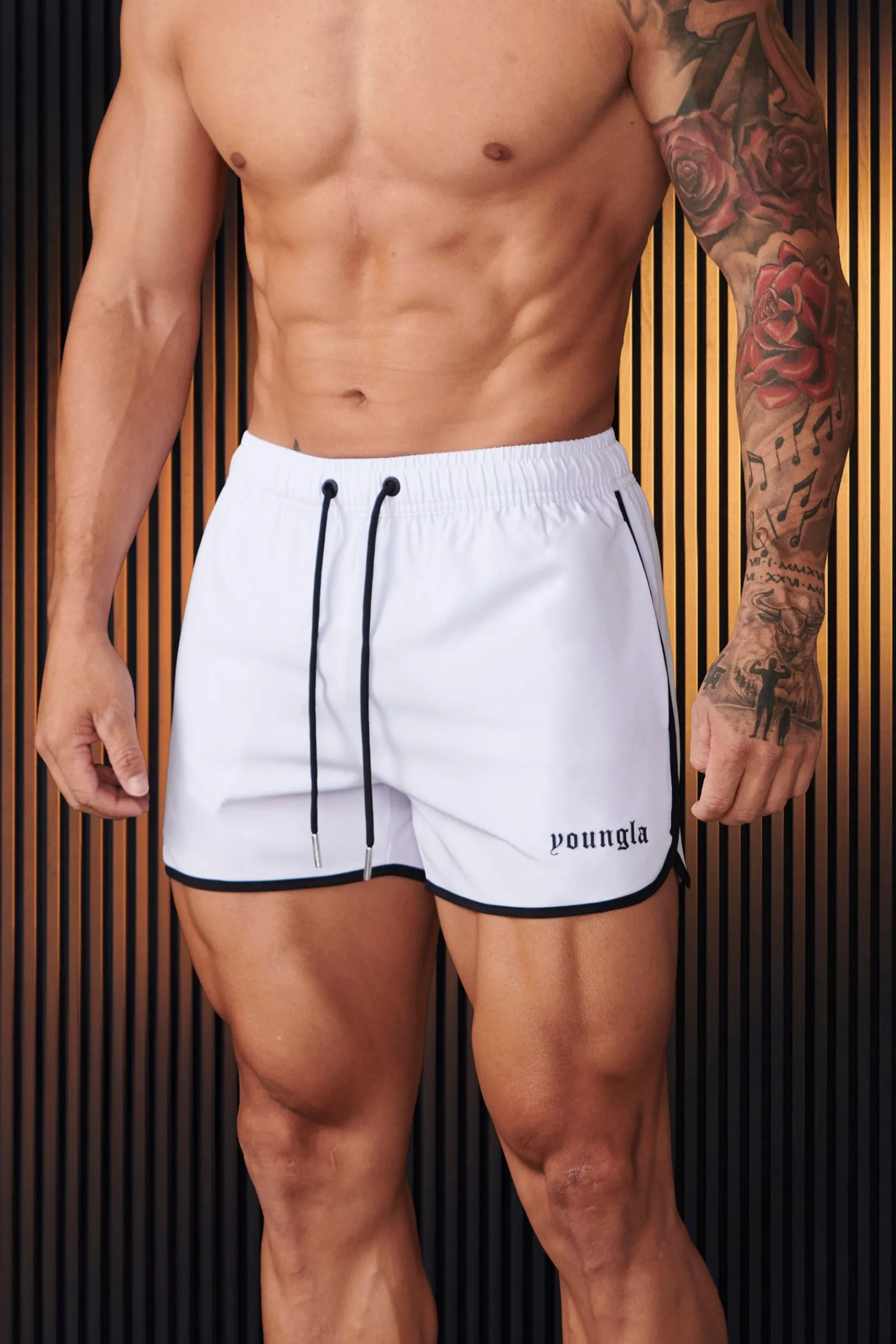 Shorts<Youngla 125-Olympic Shorts Black|Burgundy|Carolina Blue|Grey