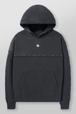 Outerwear<Youngla 5105-Piping Collection-Hoodies Black|Coal|Light Blue|Off-White