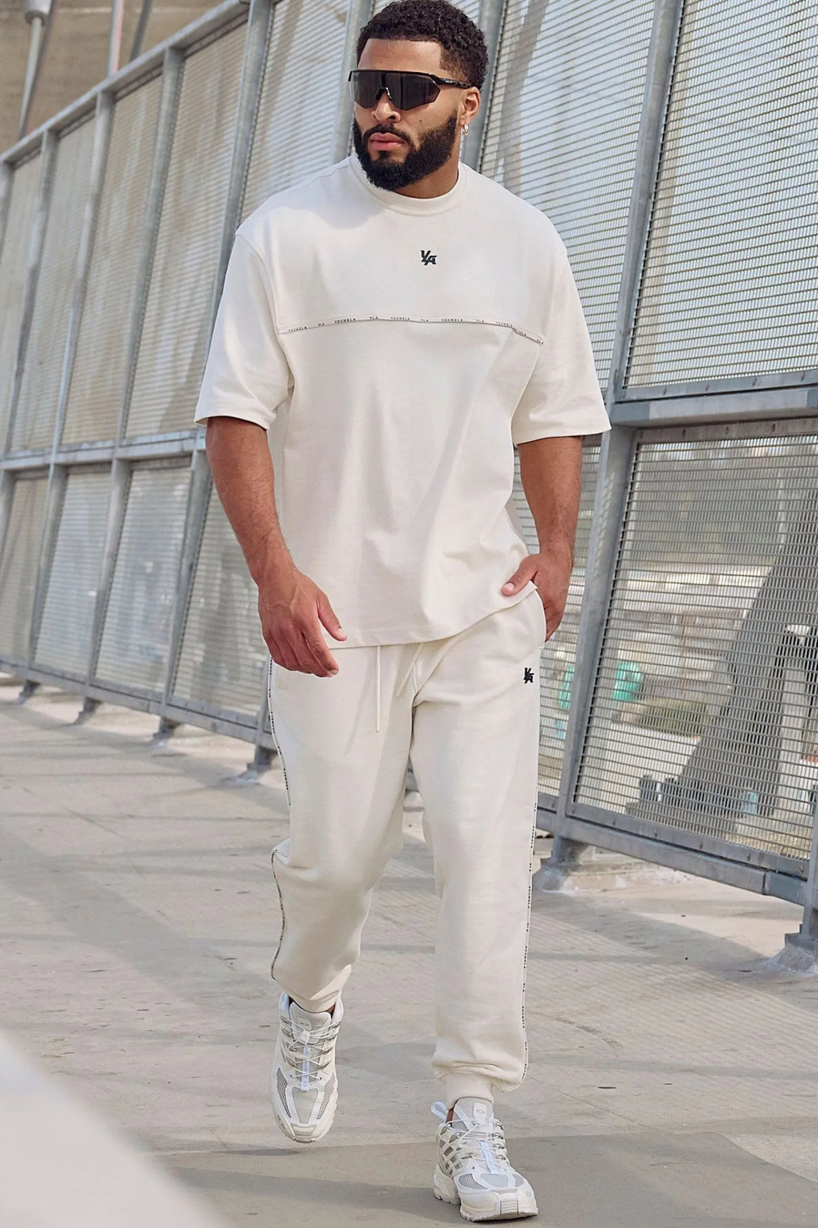 Joggers<Youngla 2006-Piping Collection-Joggers Black|Coal|Light Blue|Off-White