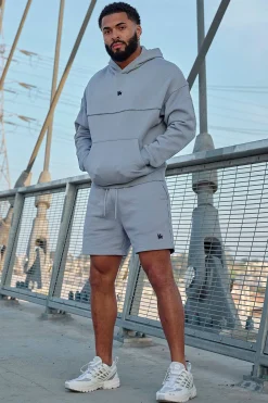 Shorts<Youngla 1078-Piping Collection-Shorts Black|Coal|Light Blue|Off-White