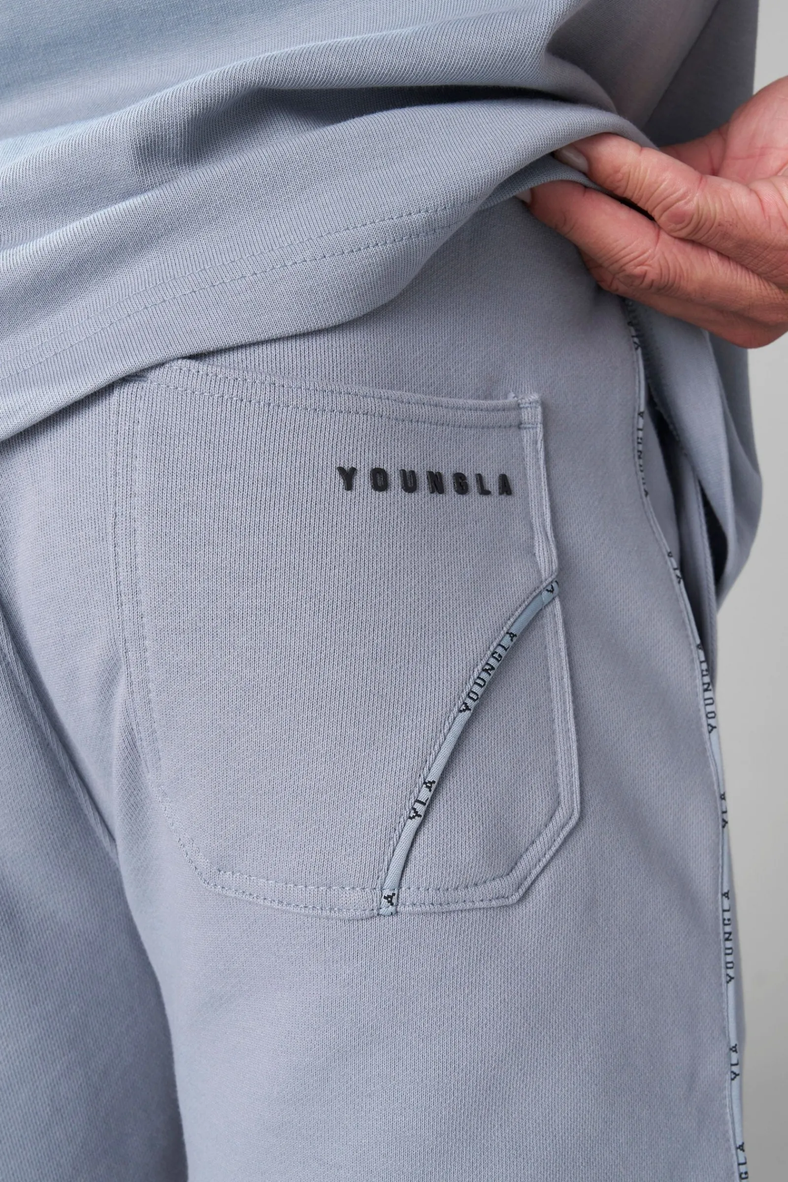 Shorts<Youngla 1078-Piping Collection-Shorts Black|Coal|Light Blue|Off-White