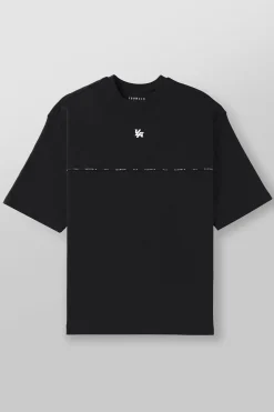 Shirts<Youngla 4043-Piping Collection-Tees Black|Coal|Light Blue|Off-White