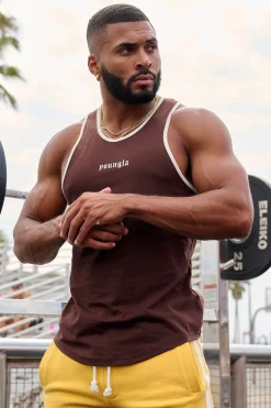 Tanks<Youngla 319-Pristine Tank Tops Black|Brown|Carolina Blue|Lavender Purple