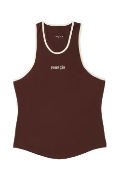 Tanks<Youngla 319-Pristine Tank Tops Black|Brown|Carolina Blue|Lavender Purple