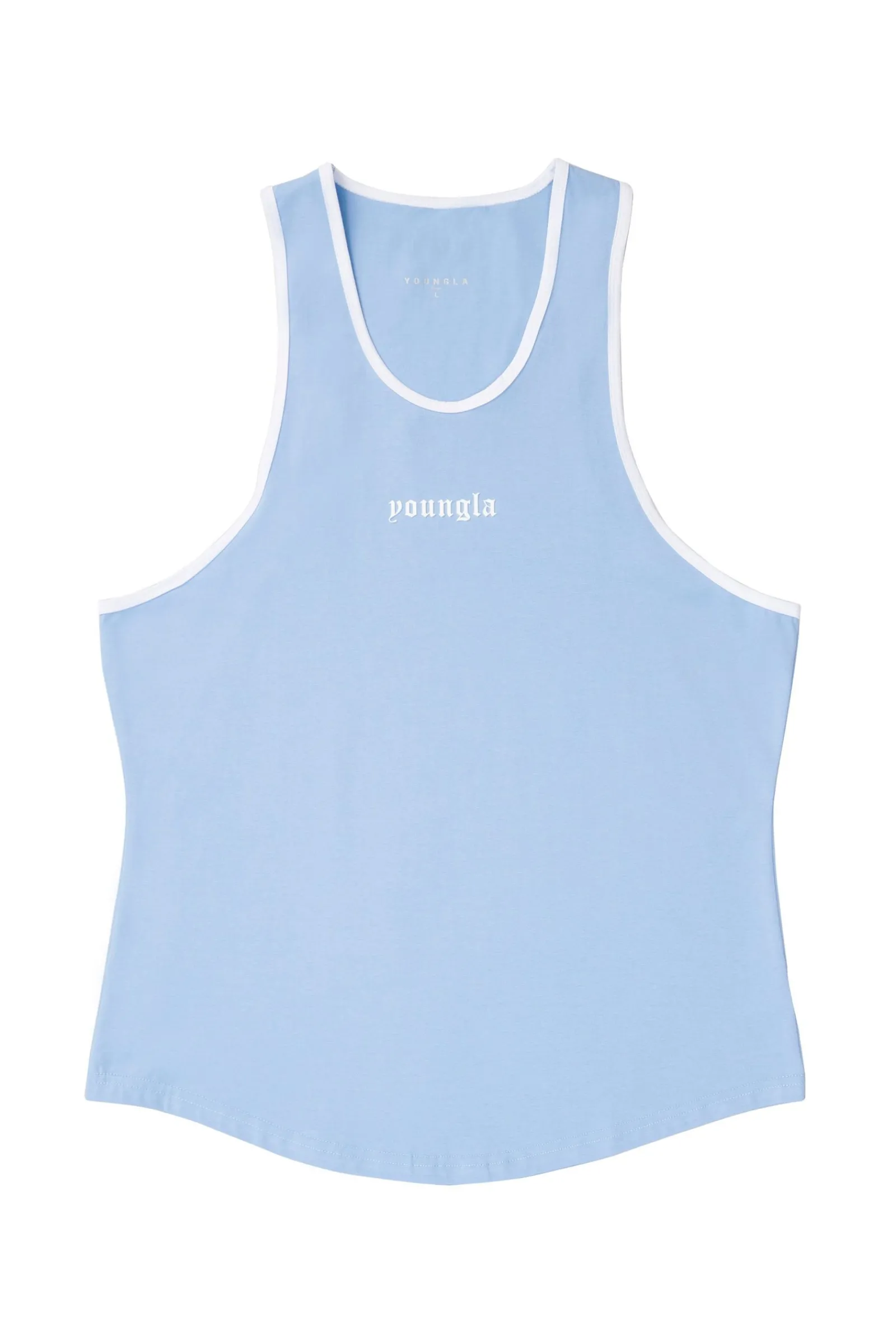 Tanks<Youngla 319-Pristine Tank Tops Black|Brown|Carolina Blue|Lavender Purple